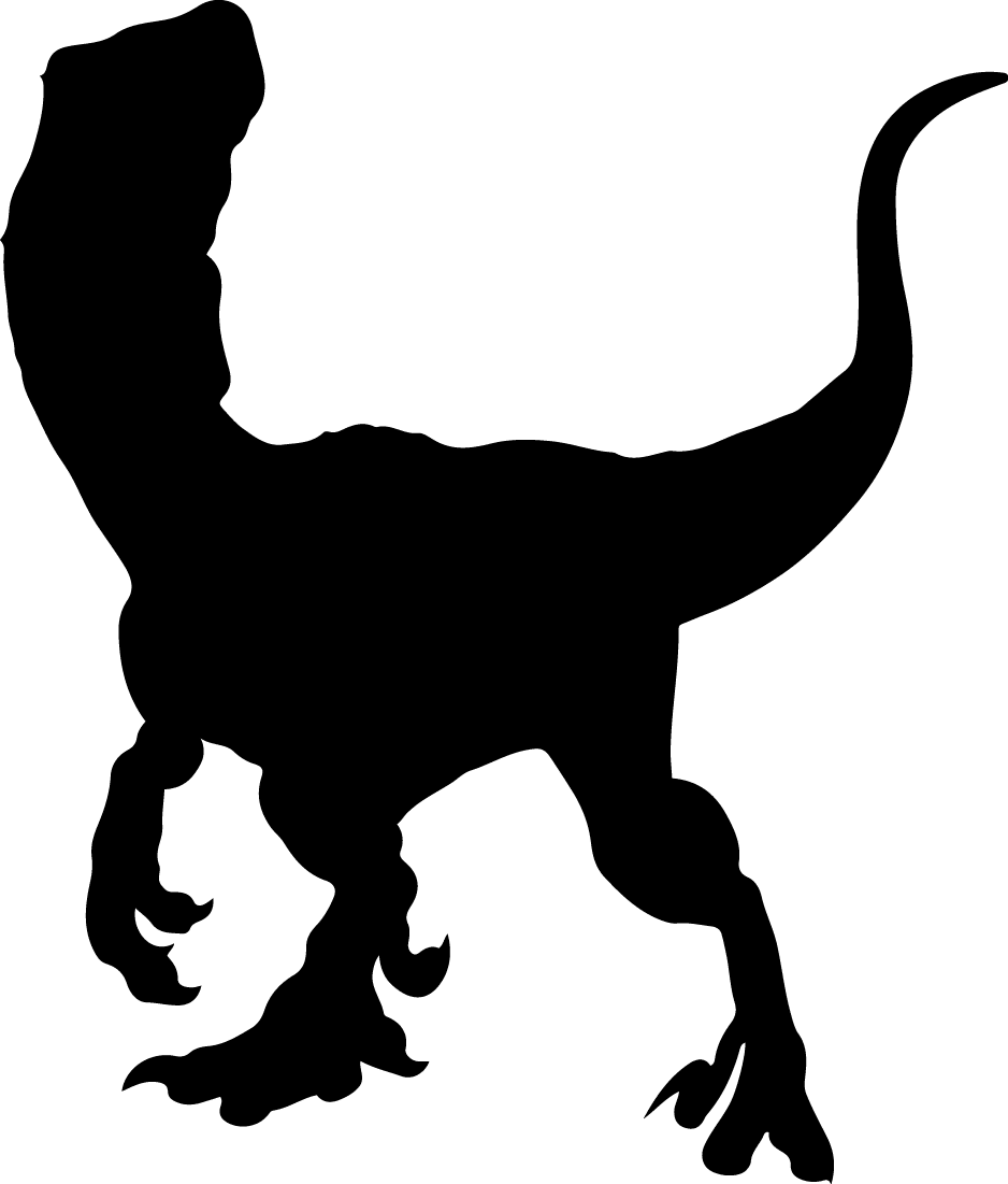 Dinosaur black and white clipart silhouette jur inspire uplift vector