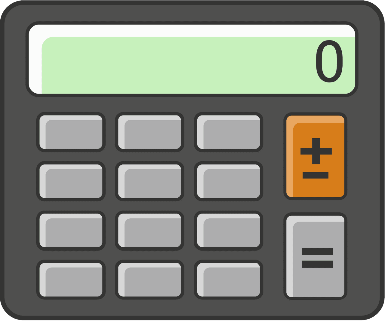 Calculator vector clipart images 7