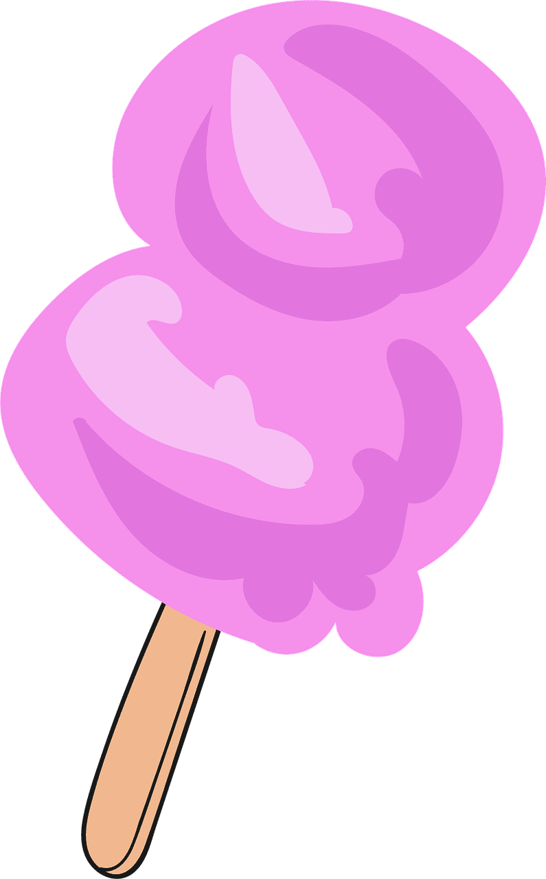 Sweet cotton candy dessert image clipart