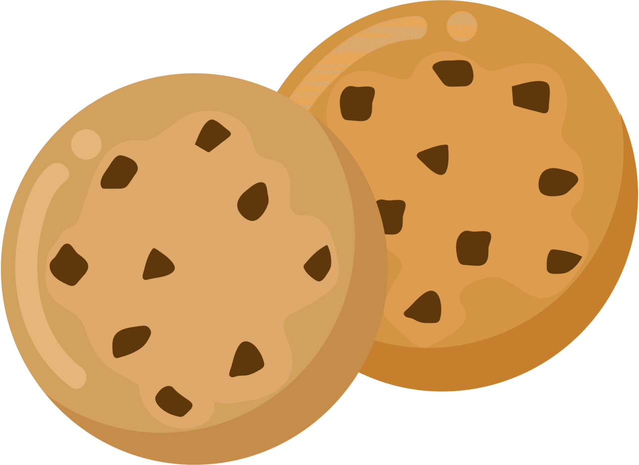 Chocolate chip cookie vector clipart images 2