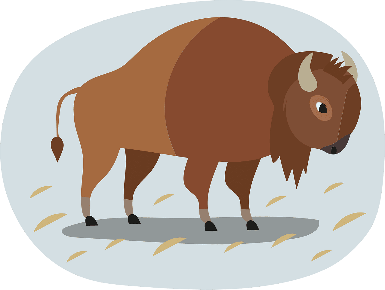 Buffalo vector clipart images 11