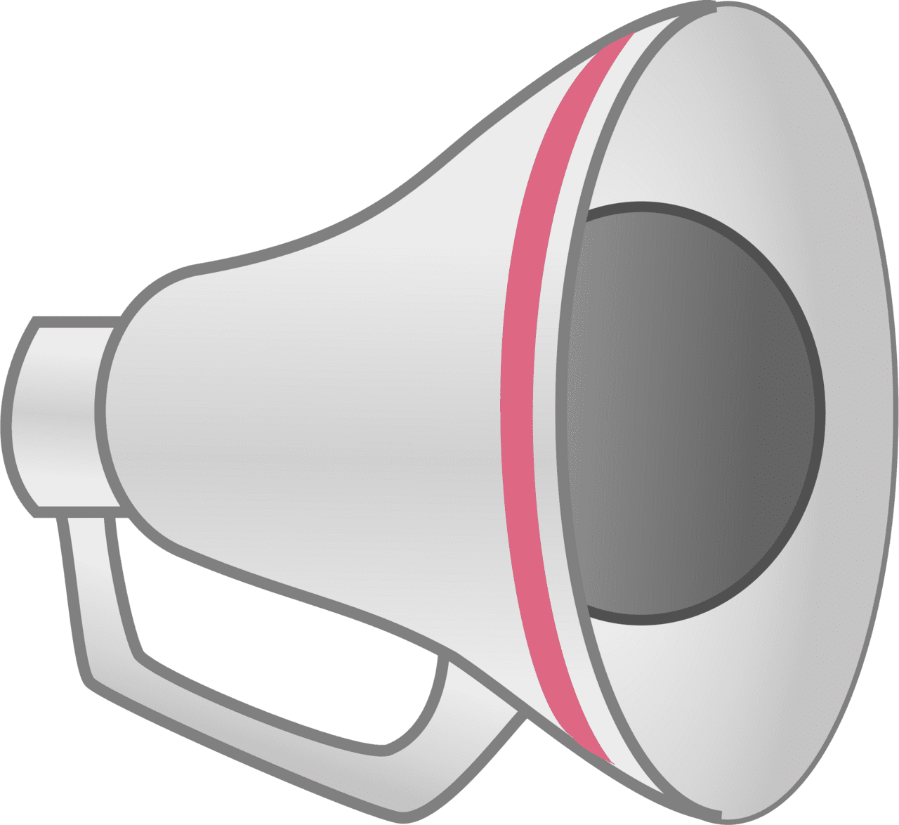 Cheer megaphone vector clipart images 8