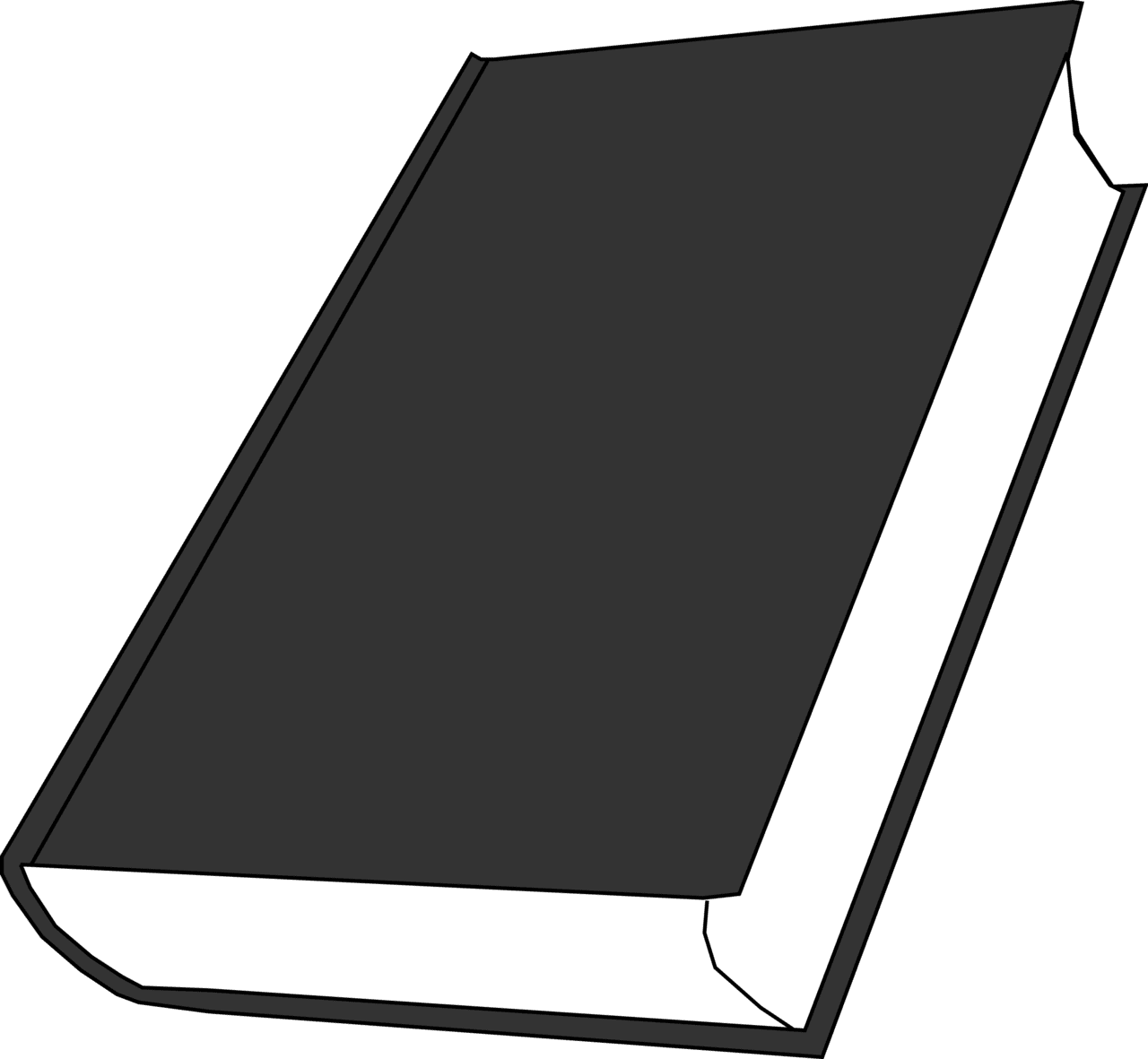 Book black and white image size clipart