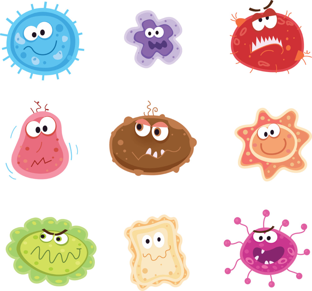 Diversity microorganism ideas bacteria cartoon biology art clipart logo