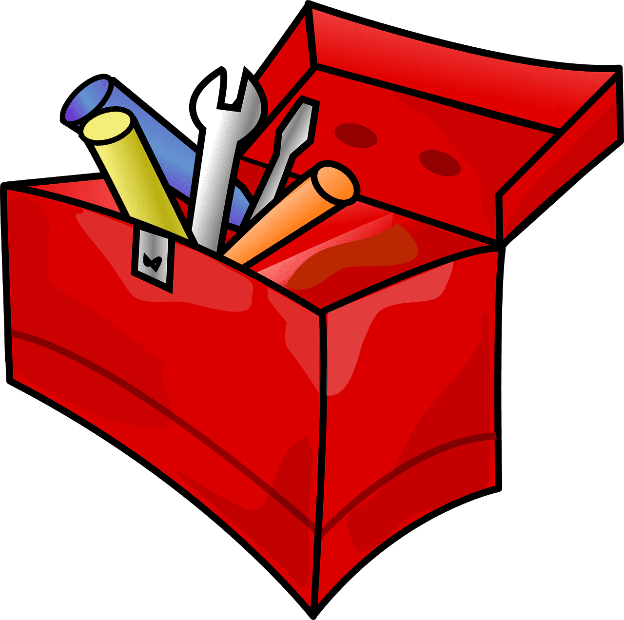 Tools toolbox vector art graphics clipart 2