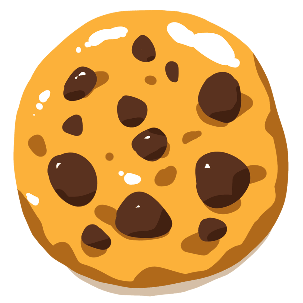 Chocolate chip cookie pastry cartoon image clipart