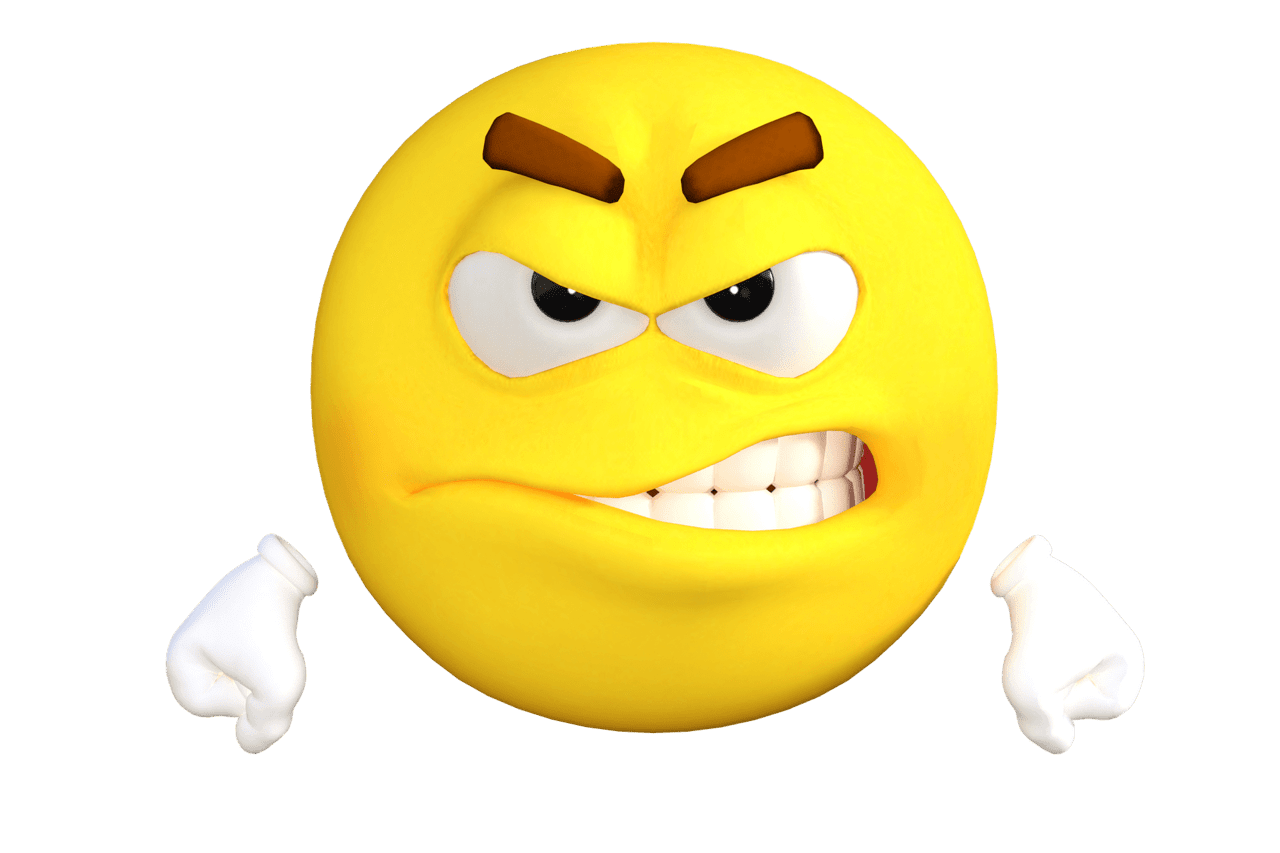 Angry emoji vector clipart images