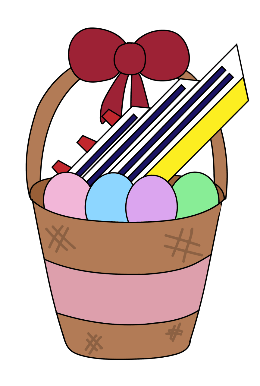 Easter basket set sail with the bronc eggcellent egg hunt grand prize rider news clipart background