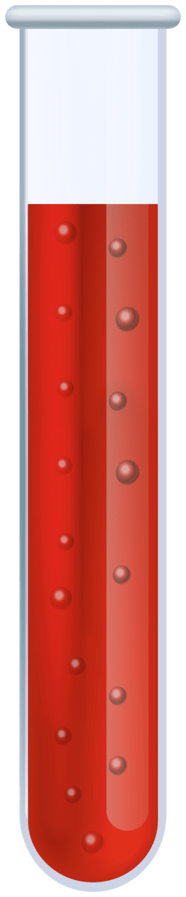 Red blood sample in test tube clipart best image