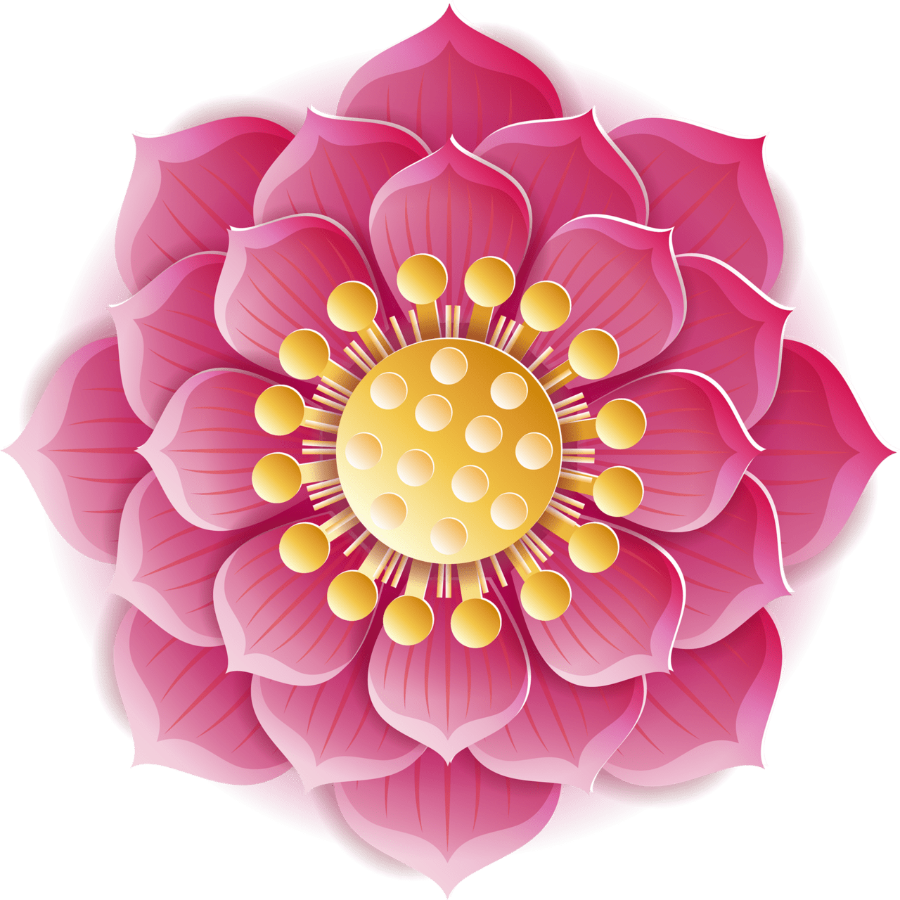 Hawaiian flower clipart deep design background