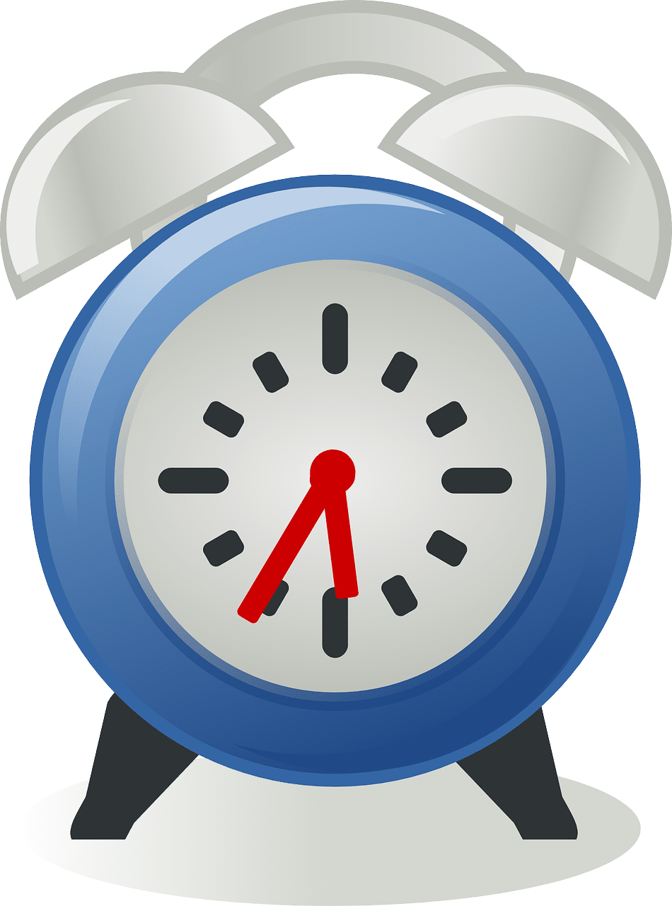 Alarm clock time bell ringing image from clipart