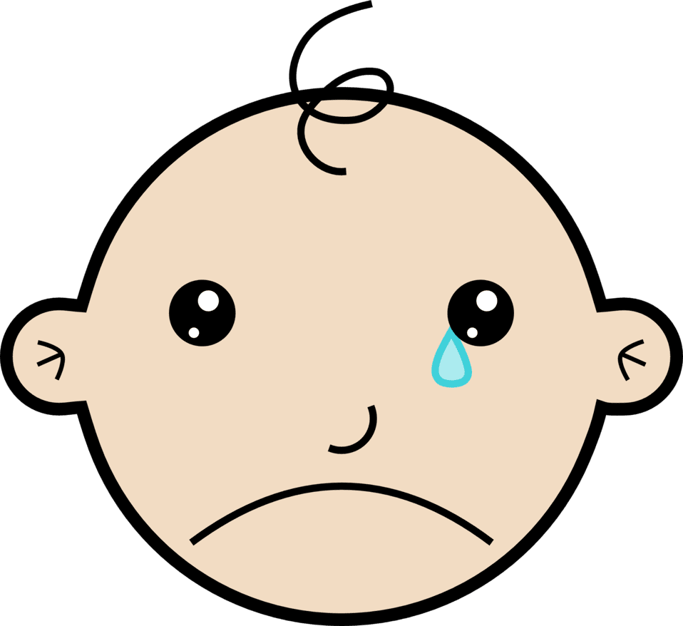 Clipart image baby crying id