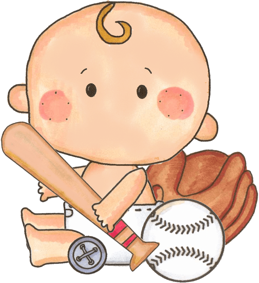 Baseball glove pin page clipart vector