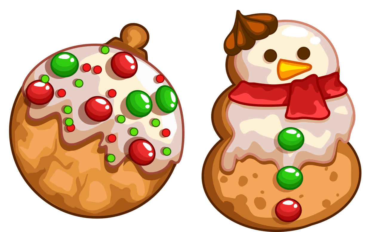 Christmas cookie pin page clipart logo 2