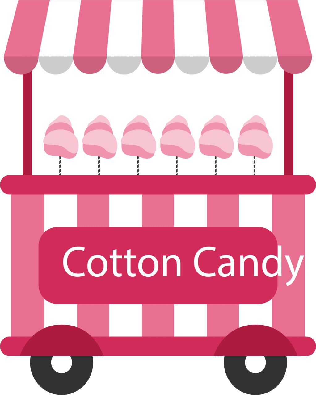 Vector stripe vehicle cotton candy car clipart large size image