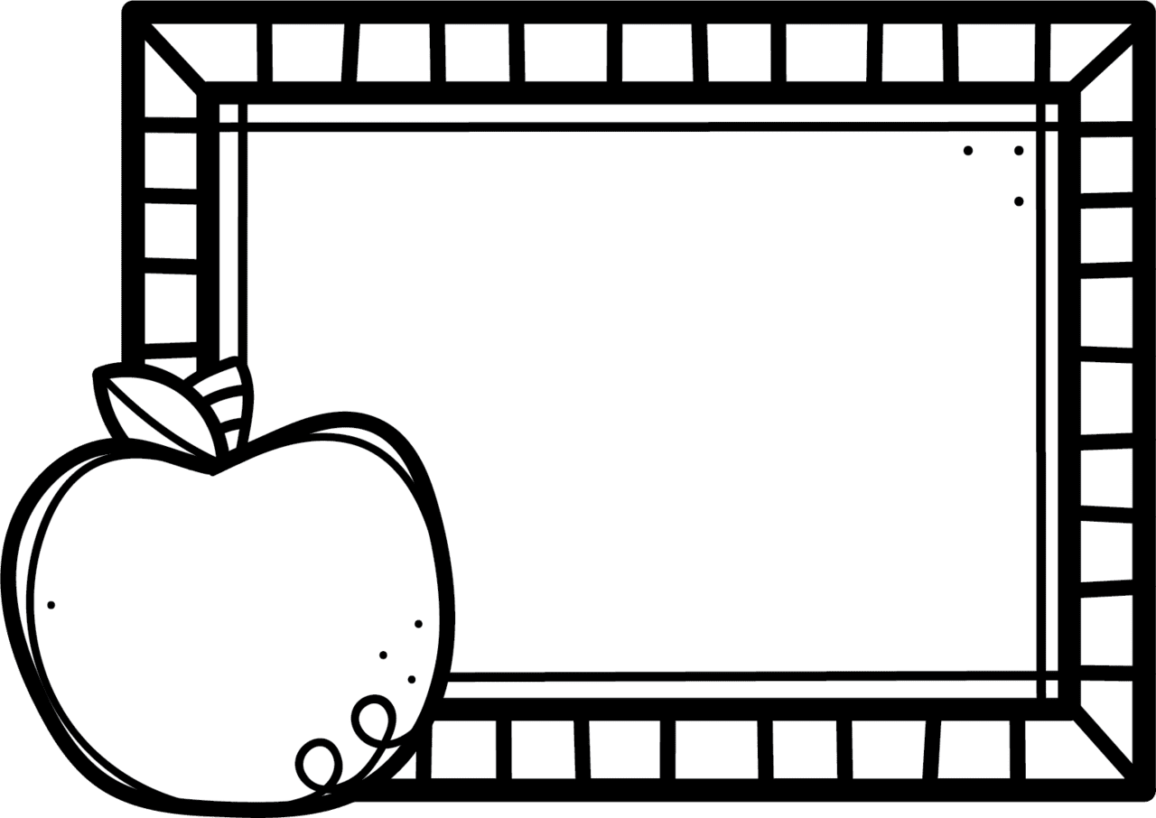 Apple black and white pin page clipart transparent 2