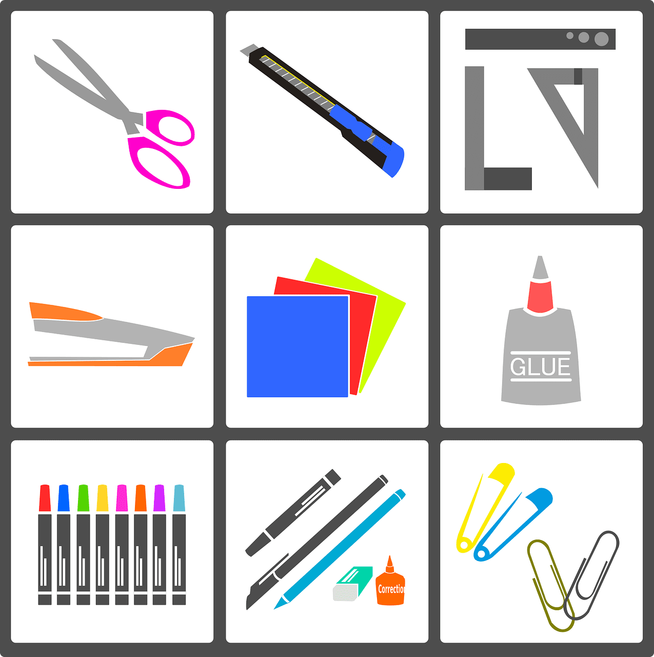 Craft vector art graphics clipart