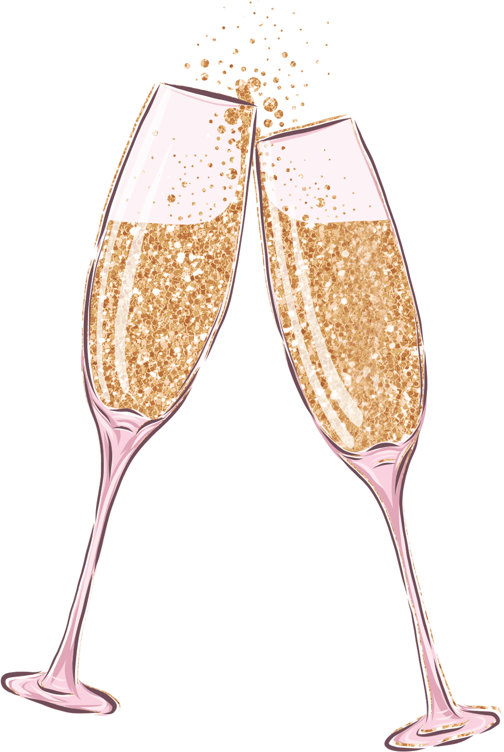 Champagne page clipart logo