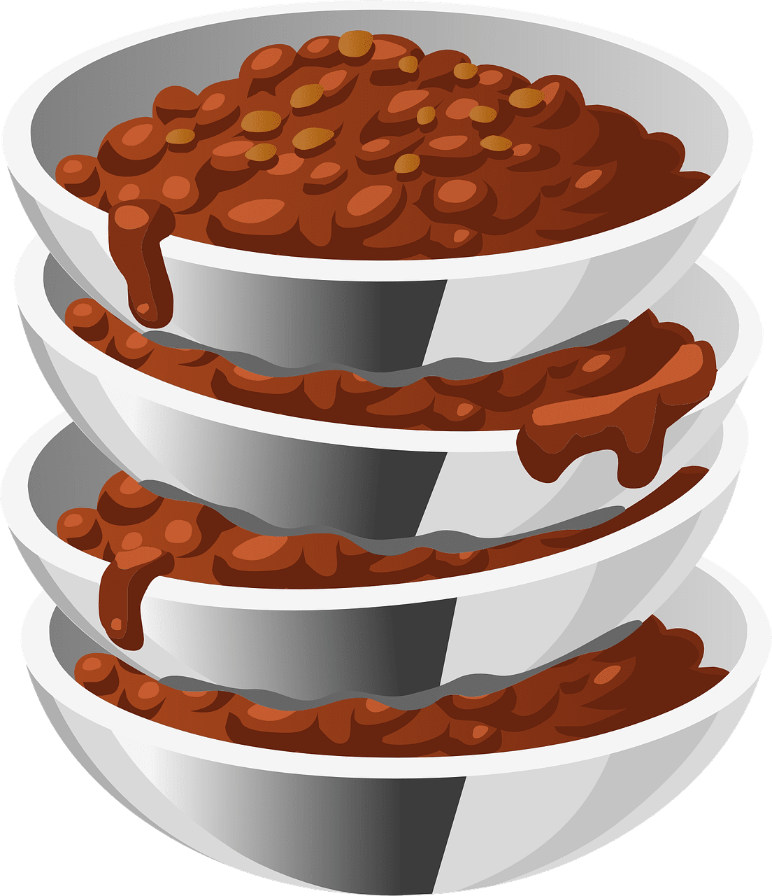 Beans cooked food vector graphic clipart