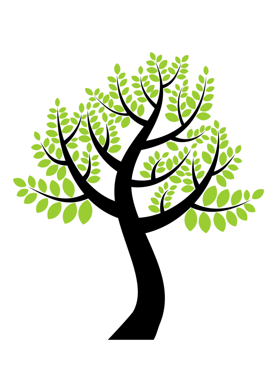 Family tree simple clipart logo