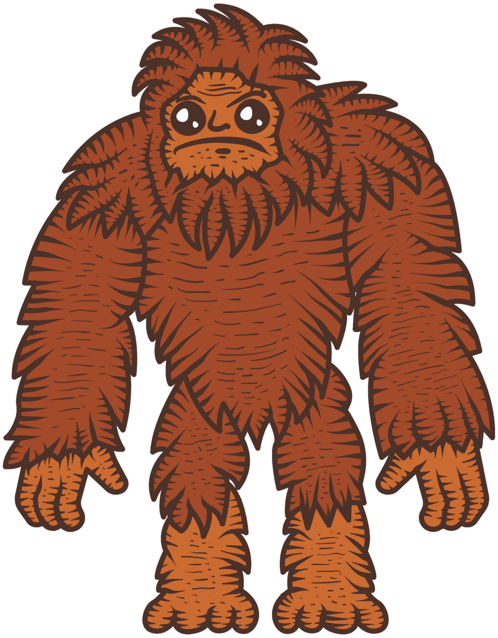 Bigfoot vector clipart images 5