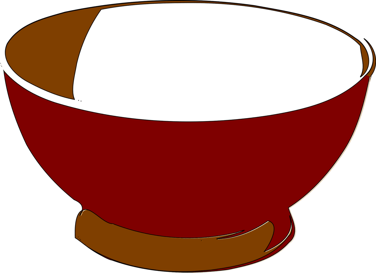 Bowl vector clipart images 4