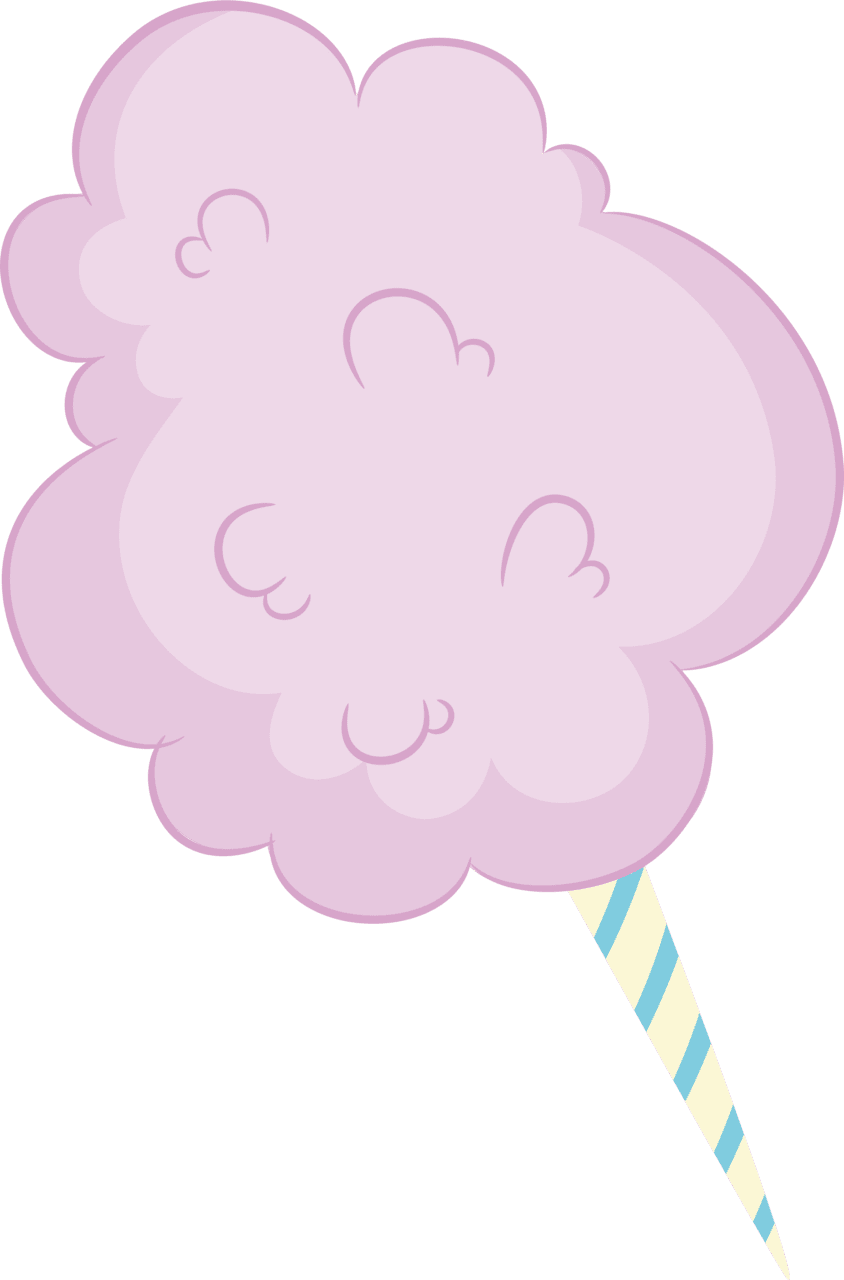Cotton candy purple clipart large size image