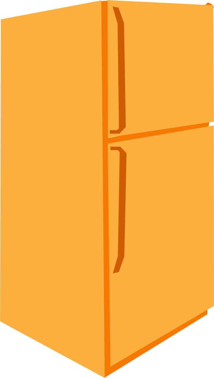 Fridge vector refrigerator clipart large size image