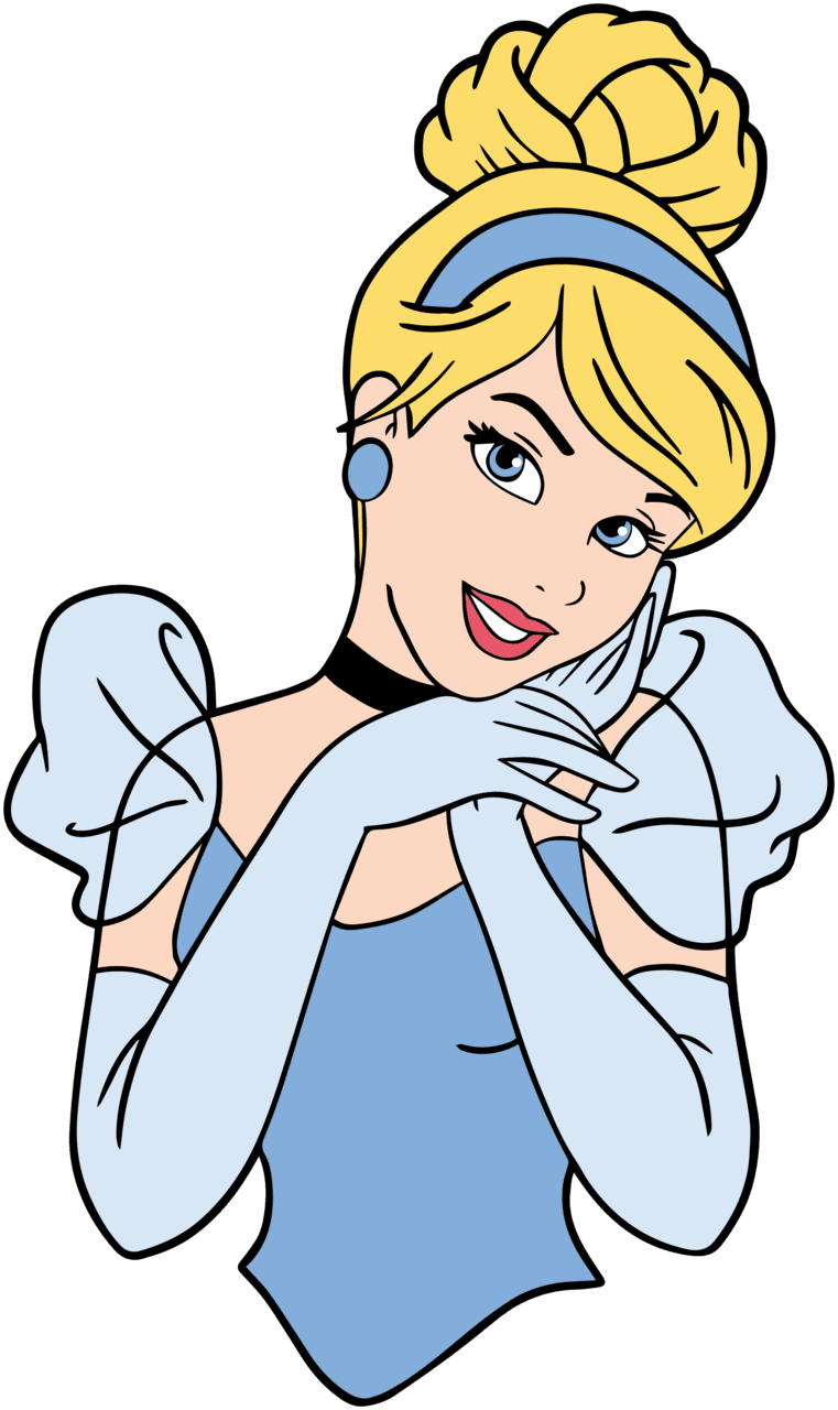 Cinderella disney princess christmas clipart princesses cut vector