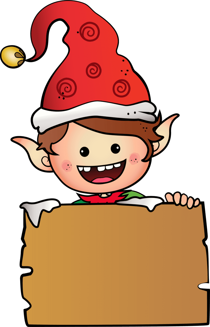 Elves pin page clipart clip art