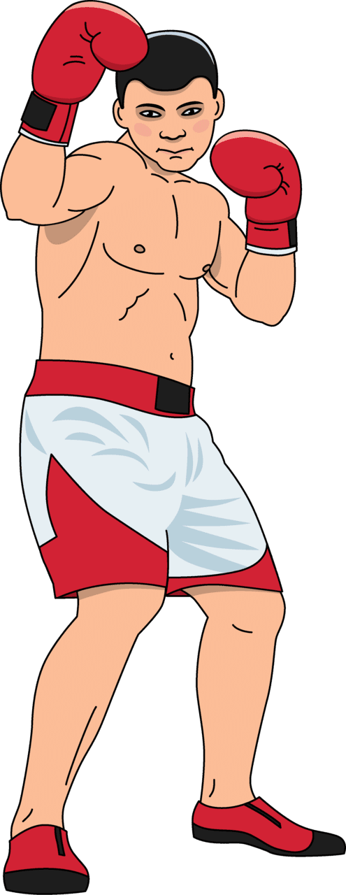 Boxeo boxer vector clipart images 3