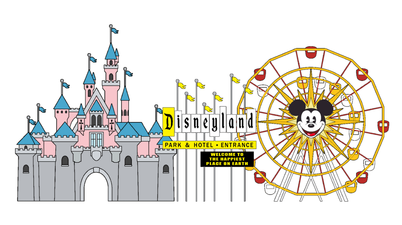 Ferris wheel disneyland clipart image