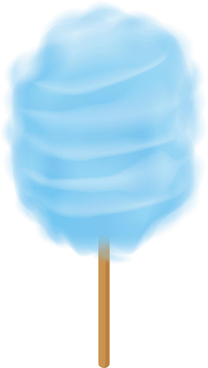 Cotton candy sweet treat carnival delight clipart vector