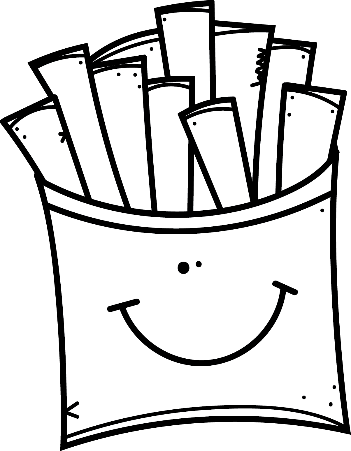 French fries pin page clipart transparent