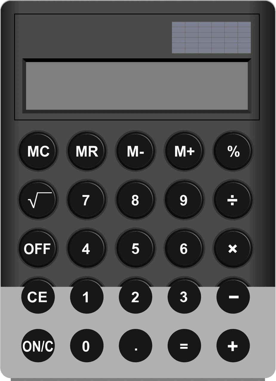 Calculator vector clipart images 10