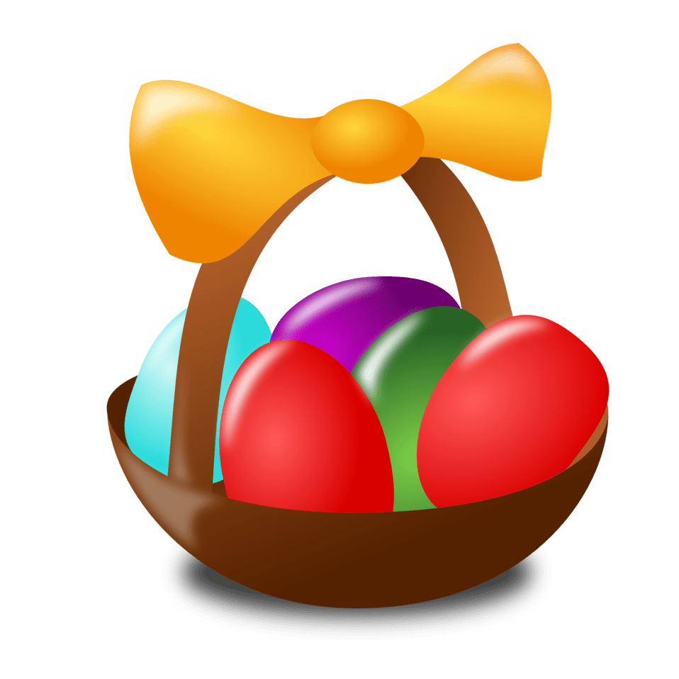 Easter basket clipart image id