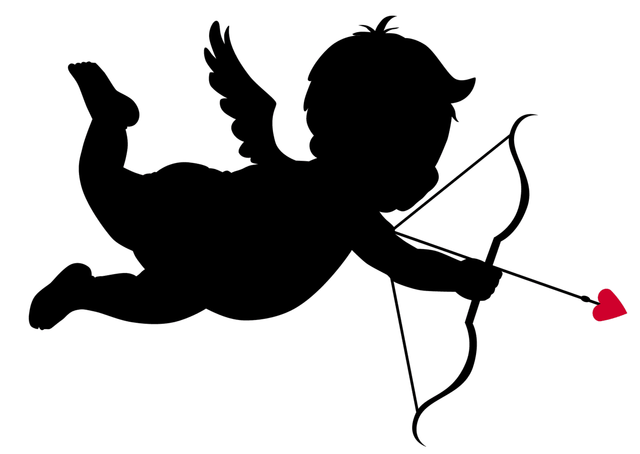 Bow and arrow cupid images clipart