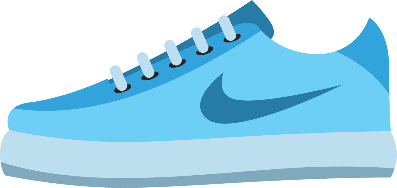 Gym shoes nike sneaker vector clipart images