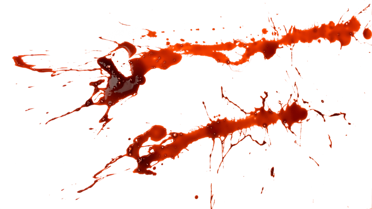 Blood splatter art with dramatic red liquid clipart all transparent