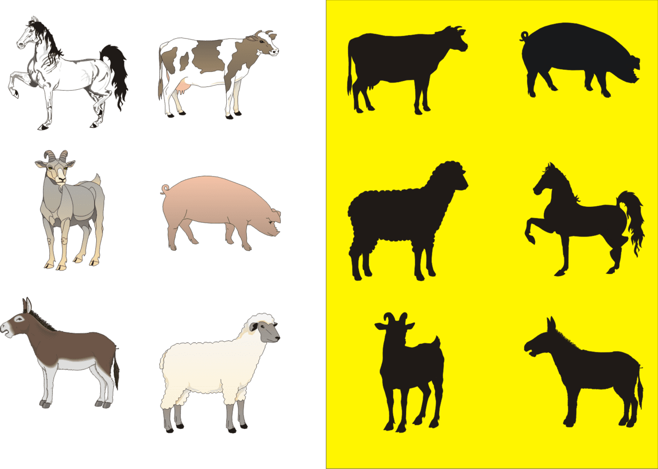 Cattle pin page clipart photo 2