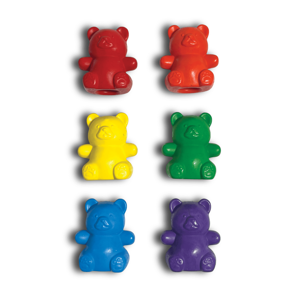 Gummy bear teddy shaped finger cils set of clipart transparent