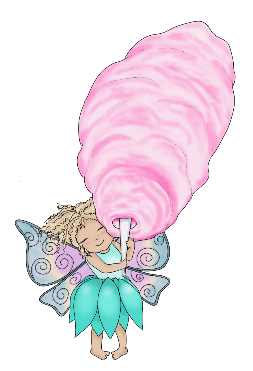 Cotton candy service love your face family entertainment art clipart image