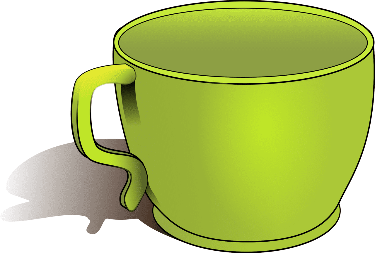 Coffee mug green cup vector clipart image photo cc images