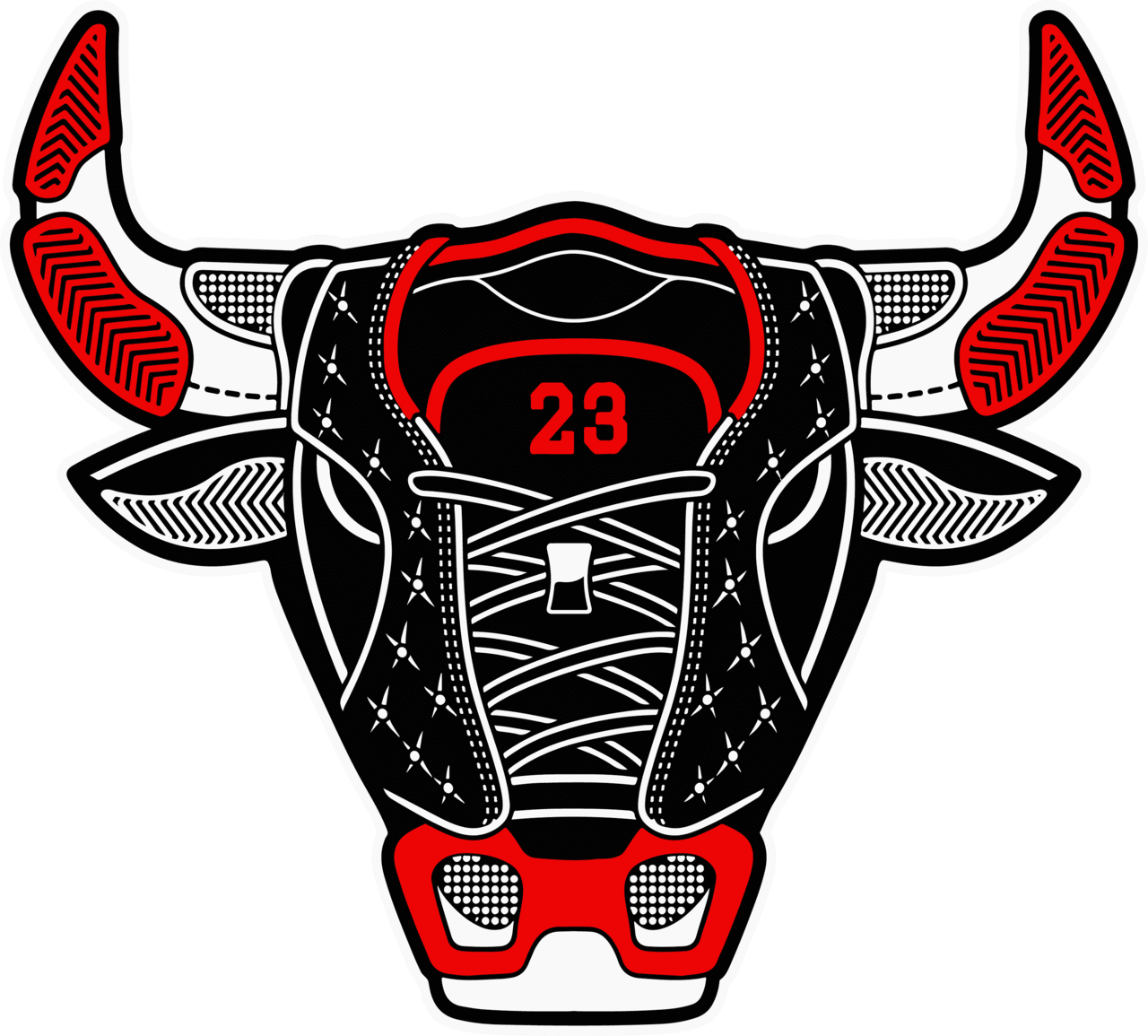 Bull basketball clipart vector