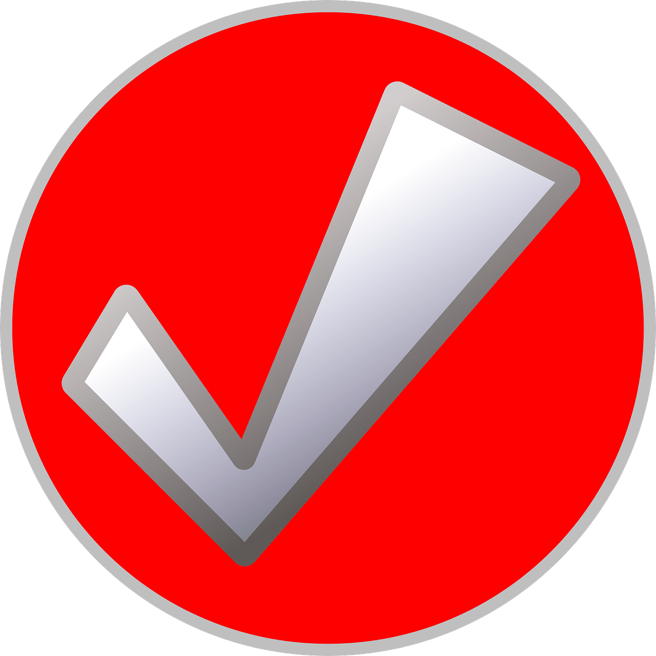 Photo of tick button approved check okay from clipart