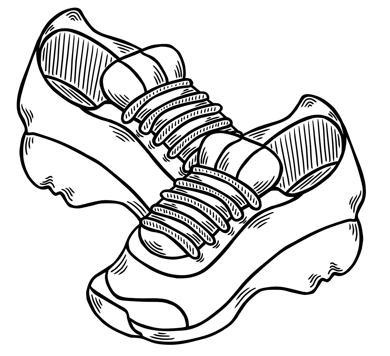 Gym shoes sneakers footwear image clipart