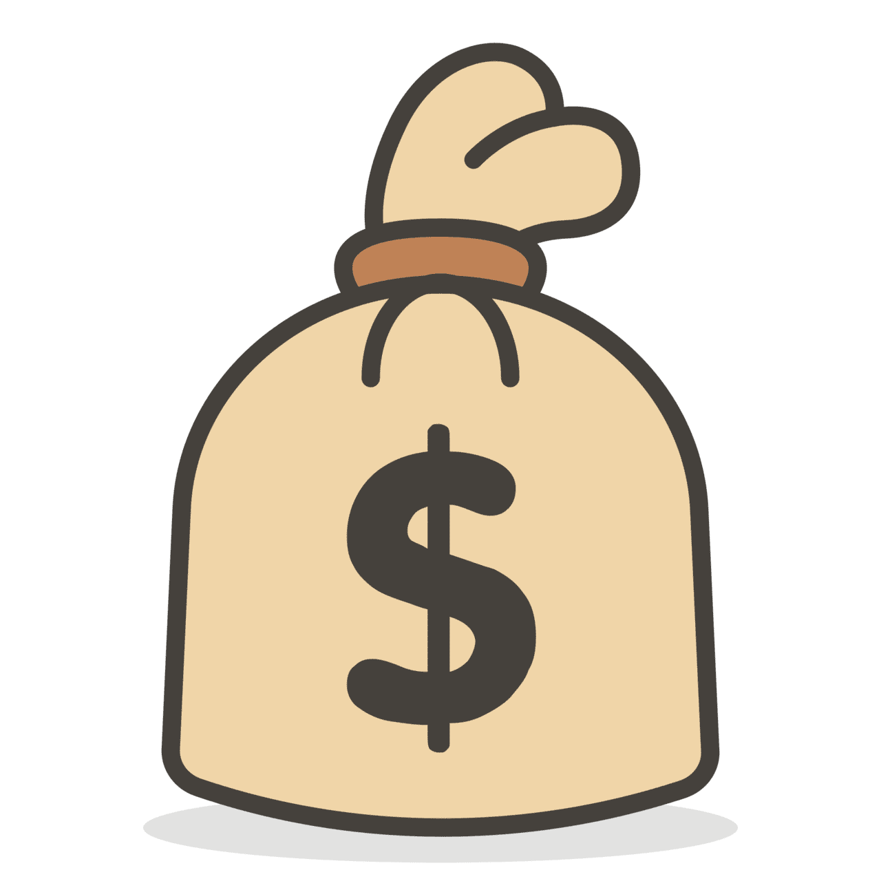 Dollar symbol money bag clipart vector