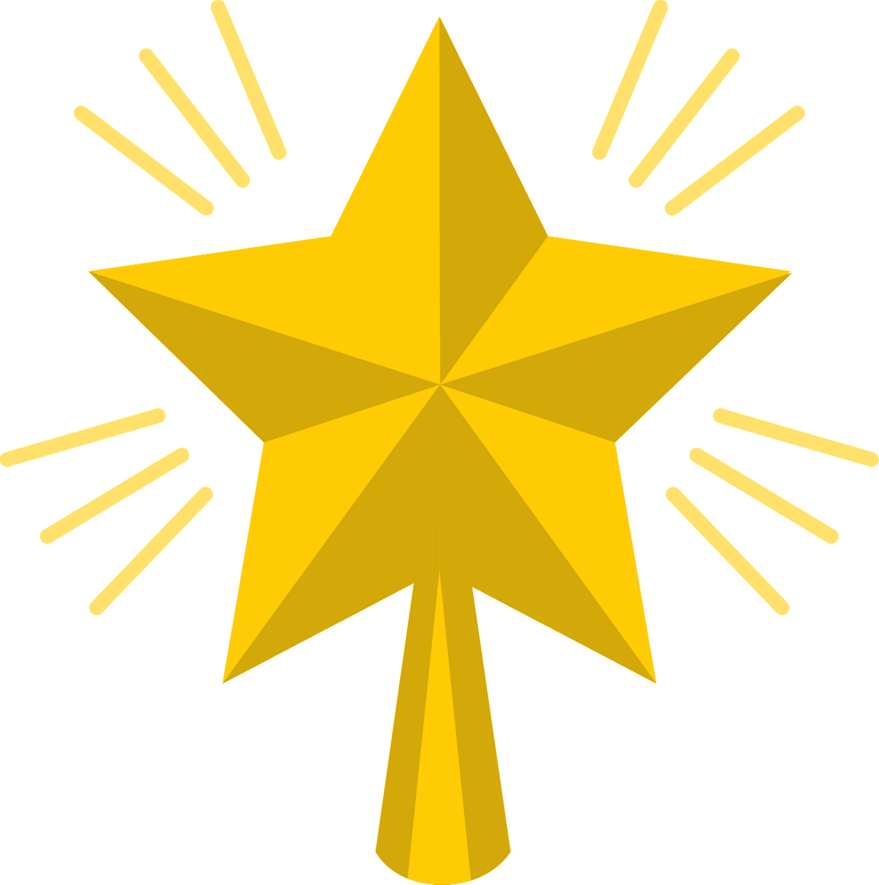 Christmas star vector clipart images