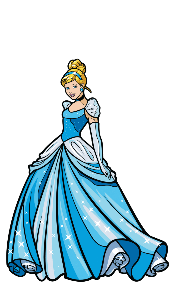 Disney princess cinderella figpin clipart photo