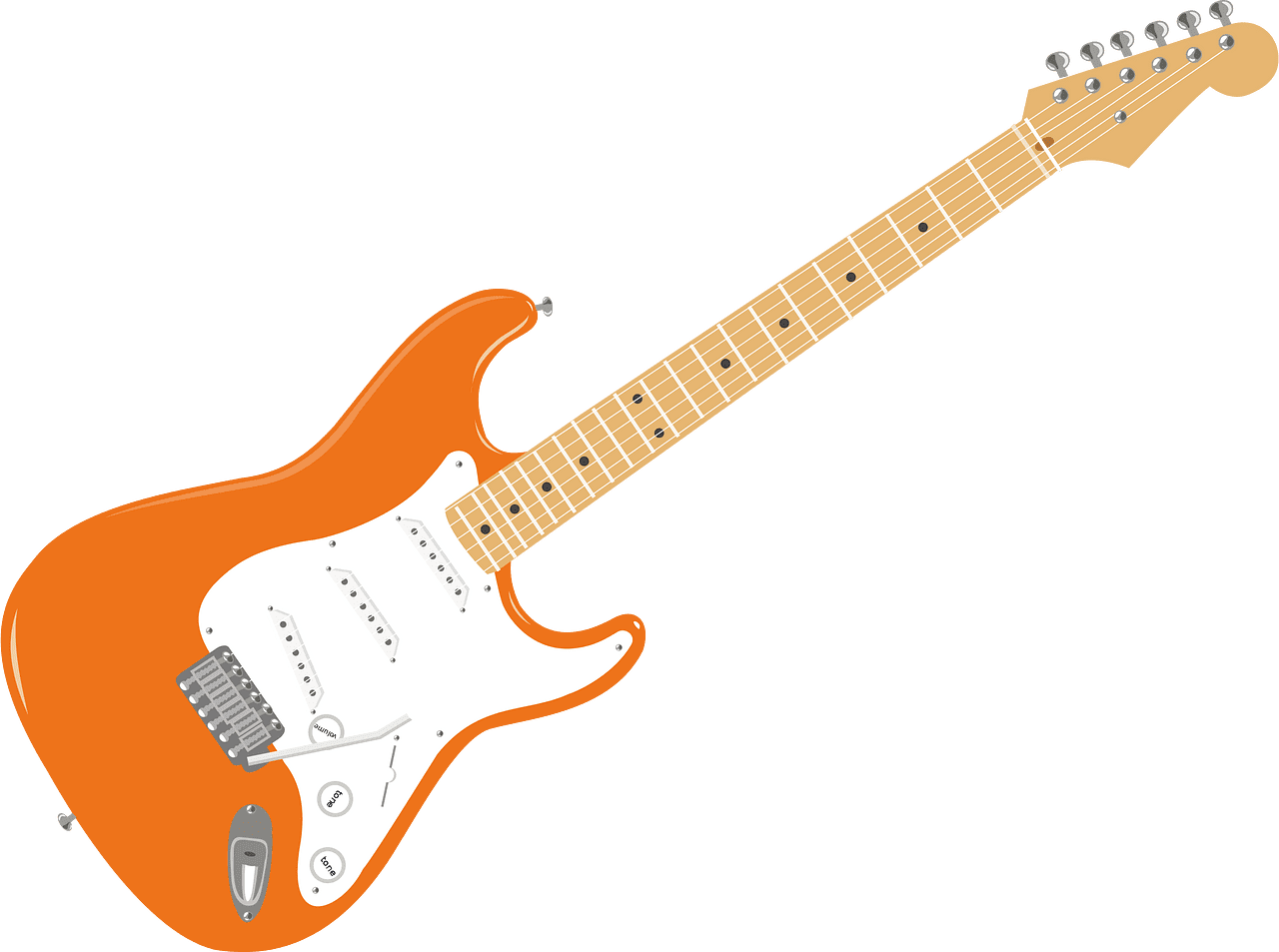 Electric guitar vector clipart images 5